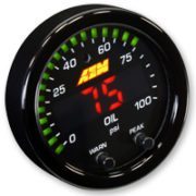AEM X-Series 100 PSI / 7 BAR OIL / FUEL PRESSURE GAUGE