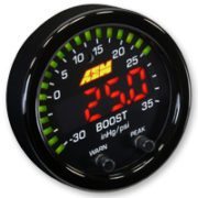 AEM X-Series Boost Pressure Gauge - 35PSI / 2.5BAR BOOST DISPLAY