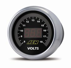 AEM Classic Digital Voltmeter Display Gauge | 8V to 18V