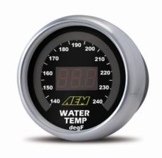 AEM Classic Digital Transmission Temperature Display Gauge | 100 to 300F