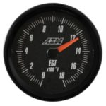 AEM Analog Style Exhaust Gas Temperature (EGT) Display Gauge | 0 to 1800F - #30-5131