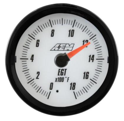 AEM Analog Style Exhaust Gas Temperature (EGT) Display Gauge | 0 to 1800F - #30-5131 - Image 2