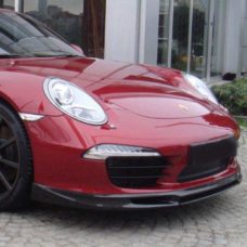 2012 - 2015 Porsche Carrera 911 / 991 Sport Style 2pc Front Bumper Lip Spoiler